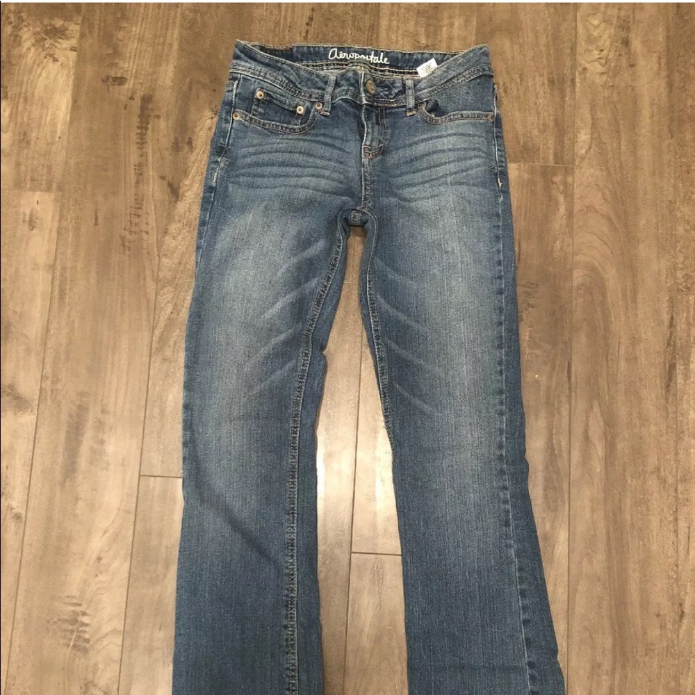 Aeropostale bootcut medium wash blue jeans sz 00